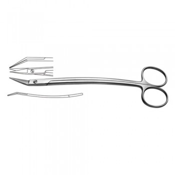 Dean Tonsil Scissor Angled Upwards Stainless Steel, 17.5 cm - 7"